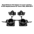 thumbnail image 3 of Hood Release Set Upper & Lower Latches 4 PCS Replacement for VNL 2004-2017, 3 of 7