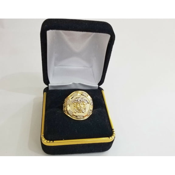 Real 10K Yellow Gold Ring Head Pinky Casual size 10 sizable