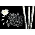 thumbnail image 3 of 1/3 Pcs Stylos Gel Rouleau SAKURA Marqueur pour Encre Blanche Classique Point Assorti Moyen Audacieux, 3 of 5