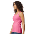 thumbnail image 2 of Gildan Softstyle Women’s Tank Top, Comfortable Semi Fit - 100 Cotton, Azalea, Sizes S-2XL, 2 of 5
