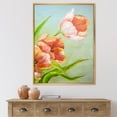 thumbnail image 2 of Ancient Red Tulips Flowers I 12 in x 20 in Framed Painting Canvas Art Print, by Designart, 2 of 5
