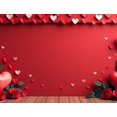 thumbnail image 4 of Heart Balloons Backdrop Background Wall Banner Valentines Day Party Decorations Romantic Celebration Event Decor Wedding Photography Prop, 4 of 4