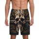 thumbnail image 1 of Fotbe Metal Style Horned Skull Pantalones Cortos de Pijama para Hombre, Ropa de Dormir, Pantalones de Pijama Cortos para Hombre-XX-Large, 1 of 6