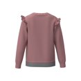 thumbnail image 3 of Cotonly Girls Papillon Ruffle Sweatshirt - Blush/Dusky Pink, Fleece Winter Wear with Colorful Butterfly Graphic Print, 100% Organic Cotton, Sizes 1T-12 Years, 3 of 3