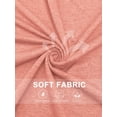 thumbnail image 4 of VOGRACE Plus Size Tops for Women Summer Square Neck Tanks Floral Pleated Shirts Coral 4XL, 4 of 7