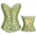thumbnail image 1 of Jacksnyyqx Womens Sexy Vintage Gothic Party Floral Lace Up Slim Corset Bustier Tube Toppangjing, 1 of 3