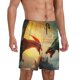 thumbnail image 2 of Fotbe Castle Red Green Sky Dragon Pantalones Cortos de Pijama para Hombre, Ropa de Dormir, Pantalones de Pijama Cortos para Hombre-X-Large, 2 of 6