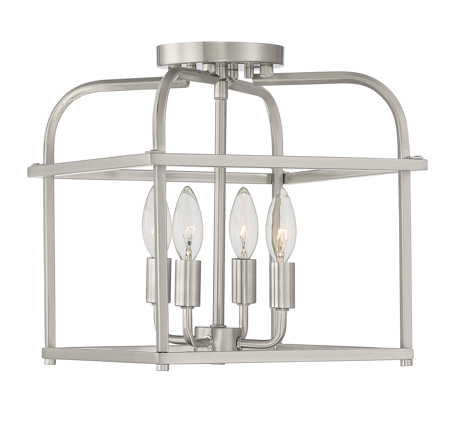 Trade Winds Lighting 4-Light Ceiling Light In Brushed Nickel