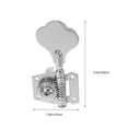thumbnail image 2 of WHAMVOX Guitar Pegs Guitar Tuning Pegs Zinc Alloy Silver for Professional Musicians 2pcs, 2 of 8