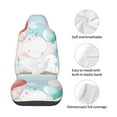 thumbnail image 4 of Wukai Cute Elephant Full Set Car Seat Covers with Soft Padding Universal Auto Front Seats Protector and Cushion Mat, 4 of 5