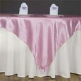 thumbnail image 6 of Efavormart 60" SATIN Square Tablecloth Overlay For Wedding Catering Party Table Decorations PINK Square Tablecloth Cover, 6 of 9