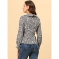 thumbnail image 4 of Blusa Cuello Manga Larga Volantes Parte Superior Negro T M, 4 of 5