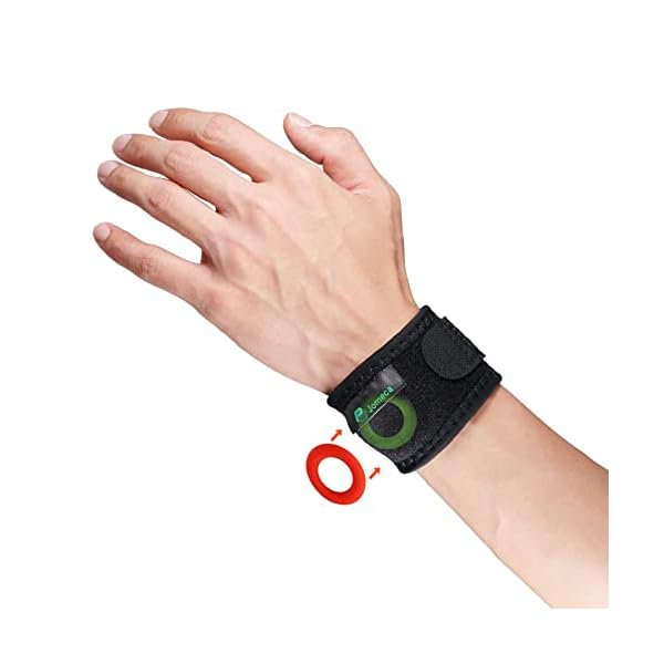 wonima44 Replaceable Wrist Brace for TFCC Tear, Ulnar Wrist Band with Two Pads for Ulnar Sided Wrist Pain, DRUJ Instability, Triangular Fibrocartilage Complex Injury, Fit Right & Left Hand (L/XL)
