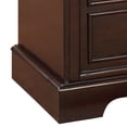 thumbnail image 2 of Benjara BM221541 Wooden Bench with Fabric Seat & Storage Space, Brown & Beige, 2 of 6
