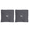 Charcoal, variant on Gildan Heavy Blend Stadium Blanket -WD18 Hemmed Waterproof Warm Satin Fleece Blanket 50"x60" Comforts (Charcoal, 2 Pack One Size)