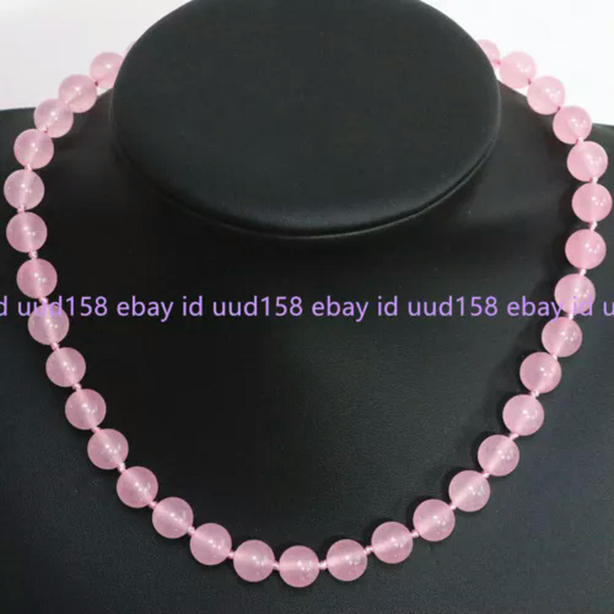 AAA Quality White Shell Pearl Necklace - 18" - 8/10/12mm Round Beads - Fashion