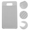 thumbnail image 1 of Mobutofu 2Pcs Laundry Washboard with Antislip Design Rectangular Grey PP 11.2X6.3X0.6in, 1 of 8