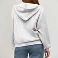 thumbnail image 5 of bnaln Hoodies for Women Waffle Casual Long Sleeve Sweatshirts Oversized Zip Up Jackets Loose Hooded Sweatshirt Coats Workout Gym Sports Outdoor Sportwear Activewear with Pockets, 5 of 9