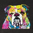 thumbnail image 5 of Wild Bobby Dean Russo Neon Colorful Pug Dog The Bulldog Dog Lover Men Premium Tri Blend Tee, Vintage Black, X-Large, 5 of 5