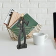 thumbnail image 6 of Black Resin Musician Figurine Modern Sculpture Decorative Musical Character Model for Home Office Desk Shelf Display, 6 of 8
