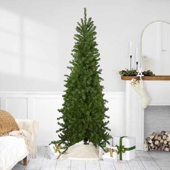 Northlight Canadian Pine Artificial Pencil Christmas Tree - 7.5' - Unlit
