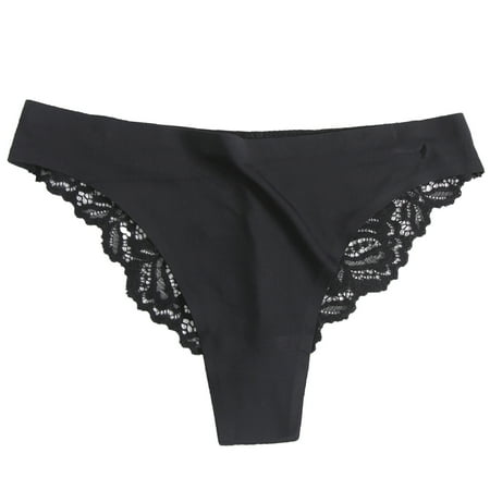 

XINSHIDE Female Essentials Stretch Bikini Panty Lace Trim 5 Colors Comfy Underwear Women Lingerie