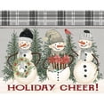 thumbnail image 3 of Jacobs, Cindy 14x12 Black Modern Framed Museum Art Print Titled - Holiday Cheer Snowmen, 3 of 5