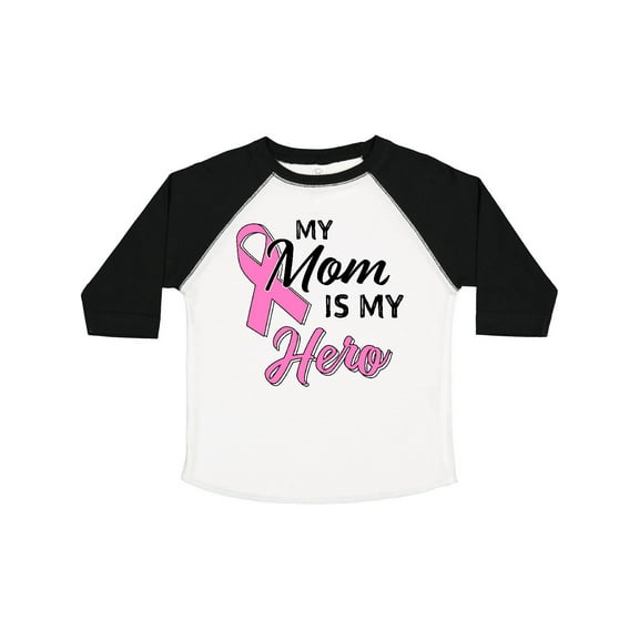 Inktastic My Mom is My Hero Breast Cancer Awareness Boys or Girls Toddler T-Shirt