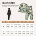 thumbnail image 6 of Kll Vintage Farm Animals Print Women'S Long Sleeve Pajamas With Pants Sleepwear Loungewear 2 Set-Small, 6 of 9