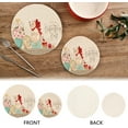 thumbnail image 6 of SKYSONIC Valentine's Day Cat Pot Holders Trivets, 2 Pcs Heat Resistant Trivets,Pink Flower Heart Cotton Thread Weave Mats for Hot Pads Pans Pot Bowl Teapot for Kitchen Decor, 6 of 7