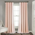 thumbnail image 6 of Lush Decor Rosalie Faux Linen Delicate Lace Edge Solid Color 3" Rod Pocket Light Filtering Window Curtain Panel, Ivory, 95"L x 54"W, Set of 2, 6 of 11