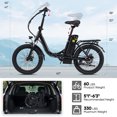 thumbnail image 4 of Naipo Folding Electric Bike with 48V 350W Motor 20MPH Top Speed, Front Suspension and Commuter 20" Electric Bicycle for Adults UL2849, 4 of 11