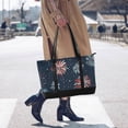 thumbnail image 4 of FORMRS Canvas Laptop Tote Bag for Women with 15.6" Computer Compartments Shoulder Handbag, Starry Fireworks Pattern, 4 of 7