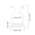 thumbnail image 2 of Unique Bargains 100pack Plant Climbing Wall Fixture Clips, Self-Adhesive Hooks (White, 16.2mm), 2 of 6