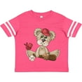 thumbnail image 3 of Inktastic Baseball Teddy Bear Boys Toddler T-Shirt, 3 of 5