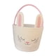 thumbnail image 4 of Cesta de conejito de Pascua Cesta de huevos de Pascua vacía para regalos de fiesta infantiles Rosa y blanco, 4 of 9