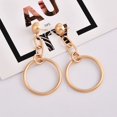 thumbnail image 3 of Women Retro Drop Round Chain Geometric Earrings Retro Dangle Plated Pendant Alloy Simple Jewelry, 3 of 9