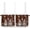Coffeeyku7252, variant on Kitchen Curtain Valance, Purple and White Buffalo Check Plaid Gingham Farmhouse Decoration Short Rod Pocket Window Curtain Tiers for Bedroom, Bathroom, 2 Panel, 27.5" W x24 L
