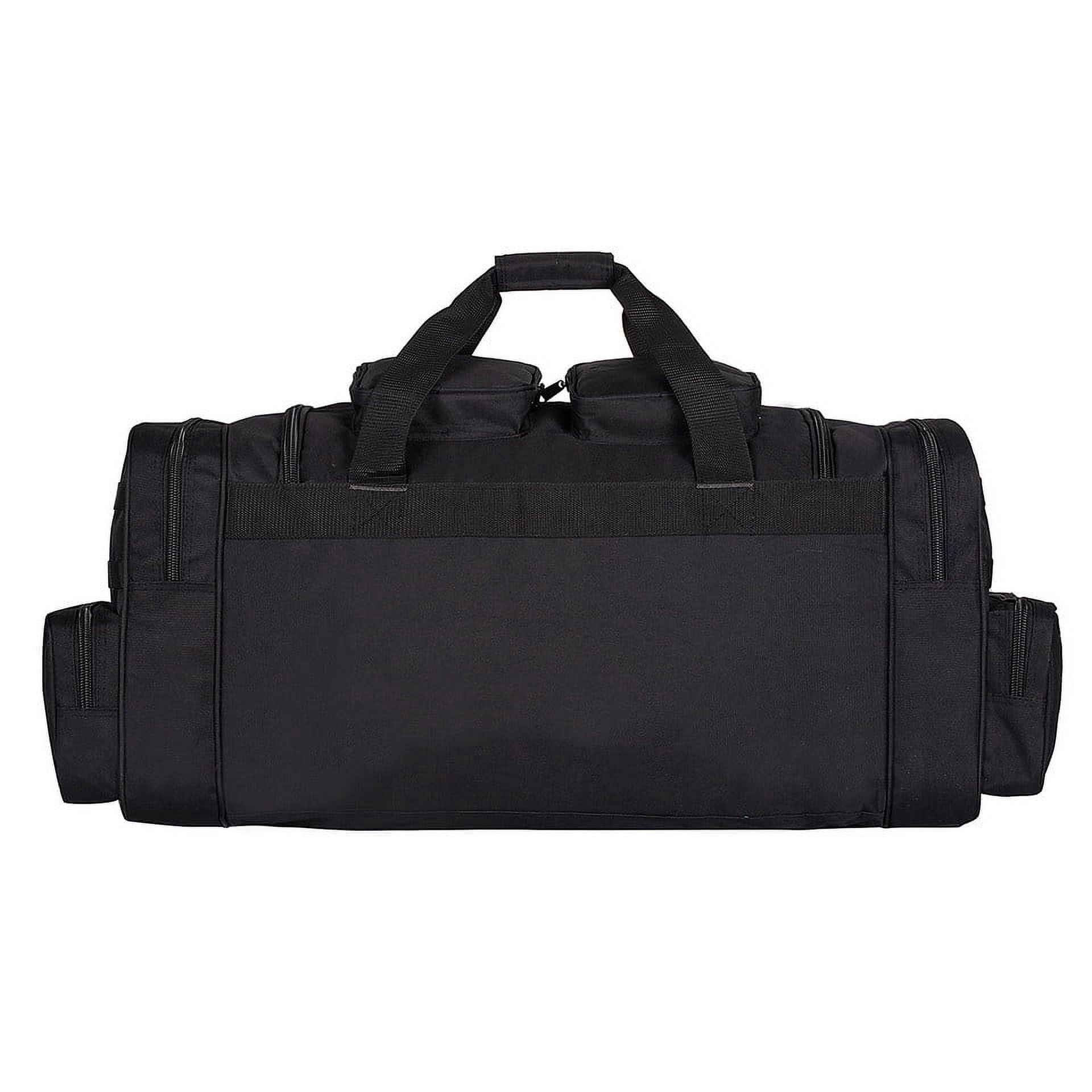 K-Cliffs Heavy Duty Sports Gear Duffel Gym Tote Outdoor Equpment Bag High Quality Travel Weekender Large 33 Inch Black