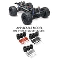 thumbnail image 2 of Xingzhi 10 Pcs Jantes Résistantes à l'Usure pour Accessoires de Voiture RC WPL 1/16 B24 Rouge, 2 of 6