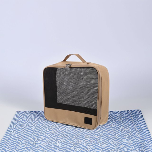 FENGGUIQU Sac de Rangement Extérieur en Cube de Compression Kaki pour les Essentiels de Voyage, Camping et Randonnée