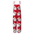 thumbnail image 4 of Wyzesi Combinaisons pour Femmes Chic Orange Combinaison de Noël pour Femmes à Imprimé avec Pantalon Combinaisons Blanches pour Femmes Chic Fête Combinaison Rouge Femmes, 4 of 5