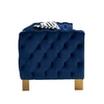 thumbnail image 4 of Modern Velvet Sofa Blue 53711, 4 of 5