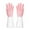 Pink, variant on Reusable Rubber Gloves for Dishwashing Cleaning Bleaching, Grippy Latex Dish Washing Gloves,Water Resistant Household Gloves for Kitchen Bathroom,L Size