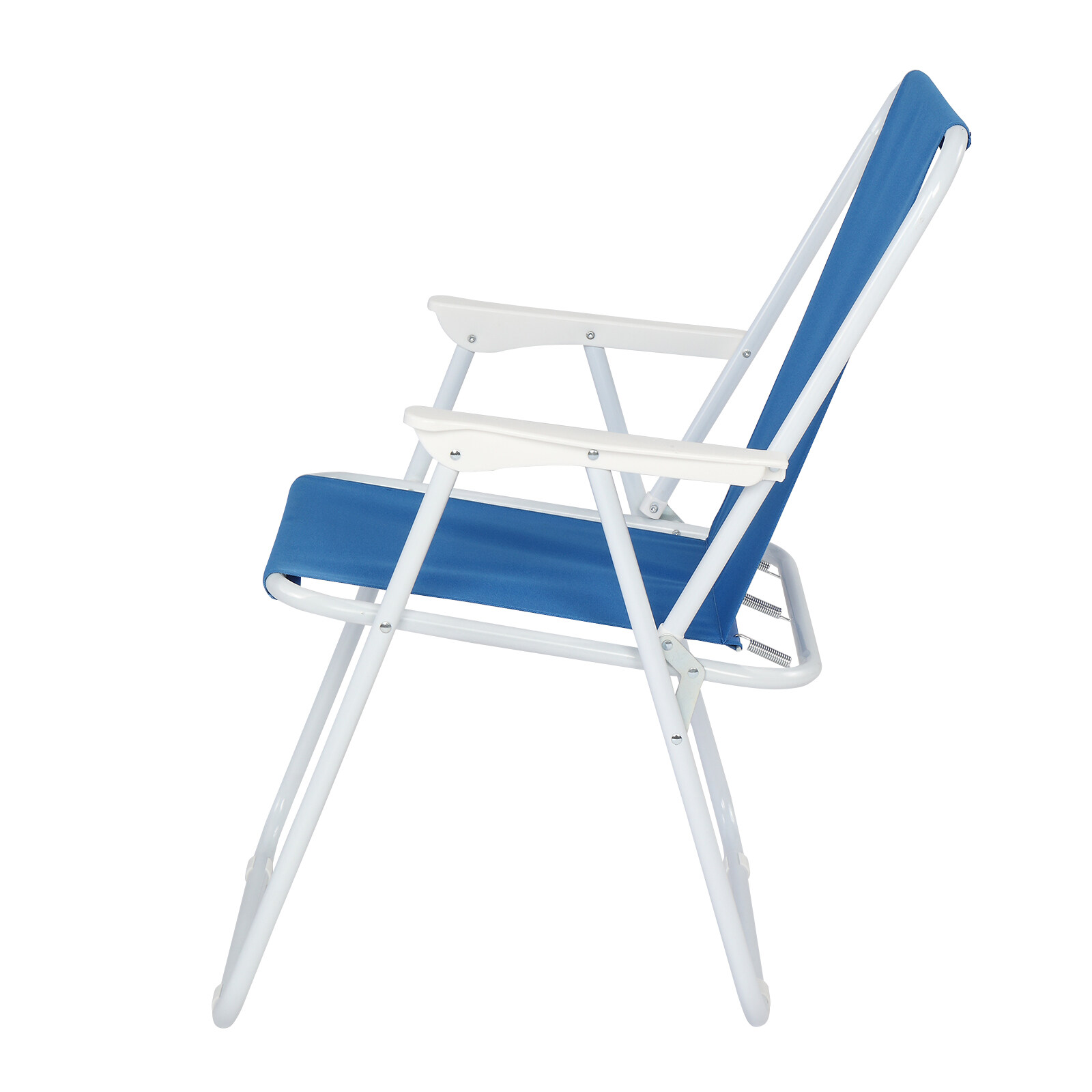 Outdoor Beach Chair Oxford Cloth Iron, Blue