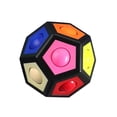 thumbnail image 1 of Tholdsy Bola hexagonal de arcoíris con 12 agujeros para el hogar, escuela, guardería, juego de alivio de descompresión, juguete de Juguetes Educativos Negro, 1 of 6