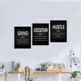 thumbnail image 4 of Lienzo de pared motivacional Deergar Grind Hustle Execution, 4 of 6