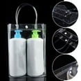 thumbnail image 2 of Women Clear Pvc Tote Bag Shoulder Handbag Transparent Beach Clutch Tote Bag G3Q5, 2 of 9