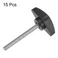thumbnail image 3 of Uxcell 15 Packs M5 x 45mm Male Thread Tee Wing Knobs Thumb Screw Clamping Knobs Grip Black, 3 of 5