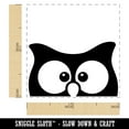 thumbnail image 2 of Peeking Owl Self-Inking Rubber Stamp Ink Stamper - Green Ink - Small 1 Inch, 2 of 7